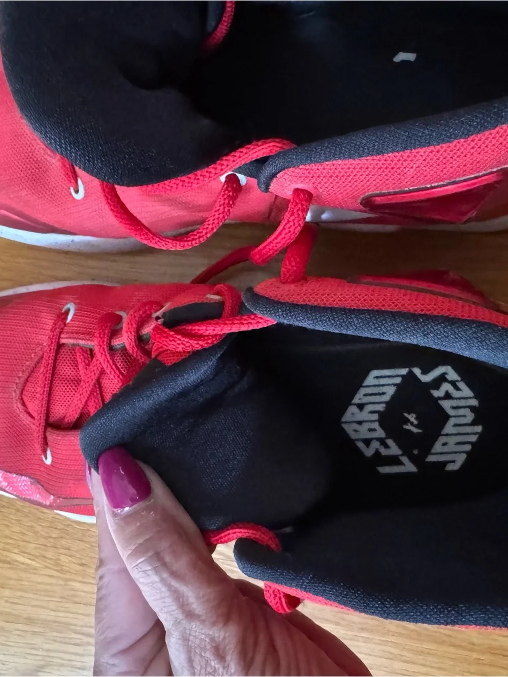 Nike Kids Red and Black Athletic Sneakers
